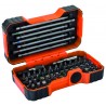 Bit set 1/4" 54 pcs colour coded with 2...