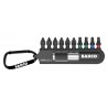Bit set Impact 11pcs in holder, with carabiner....
