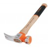 Carpenters hammer with wooden handle and...