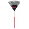 Leaf rake with 76cm head and wooden handle...