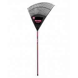 Flexible leaf rake with...
