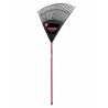 Flexible leaf rake with 76cm head and...