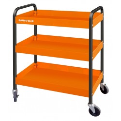 Roll cart with three trays...