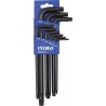 L-formos raktų Torx rinkinys 9 vnt TR10-TR50 Irimo