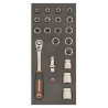 1/2" sockets set 20pcs Fit&Go 1/3 - slim...