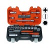 Socket set 1/4"+3/8" 33pcs, Dynamic-Drive profile