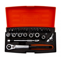 Sockets 4-10mm and bits...