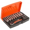 Short and long sockets set 4-13mm + bits...