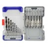 Set of wood drills 15pcs: 6 flat bits + 9 brad...