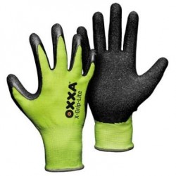 Nylon gloves with latex...