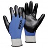 Protective gloves with double nitrile layer...