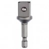 Adapter from 1/4" hex to 1/2" square 50mm