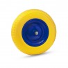 Wheelbarrow wheel PU solid 4x8 with metal disc...