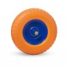 Wheelbarrow wheel PU solid 4x6 with metal disc...