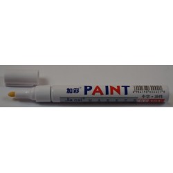 Baltas dažų markeris 2mm SKRAB