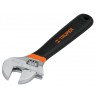 Adjustable wrench 250mm chrome plated, non-slip...