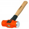 Octagonal engineer hammer with wooden handle...