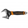 Adjustable wrench with extra wide mouth, 150 mm...
