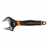 Adjustable wrench with extra wide mouth, 200 mm...