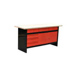 Workbench with drawers and...