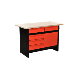 Workbench with drawers and...