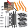 Plastic clips with accessories 655pcs.