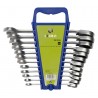 Ratcheting combination wrench set 12 pcs 8-19mm...