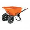 Professional two-wheeled wheelbarrow with HDPE...
