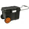 Plastic tool box with wheels, capacity 57L Truper®