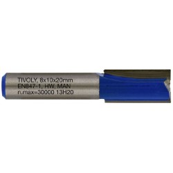 Straight slot cutter, 10x8...
