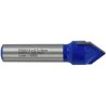 V-groove cutter 12.7 mm, 90°, 8mm shank