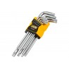 Izliektu garo Torx atslēgu komplekts T10-T50 9...