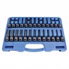 Impact bit set TORX-HEX-SPLINE 1/2 26pcs.