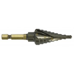 HSS step drill bit - TiAlN...