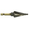 HSS step drill bit - TiAlN coated - Helical -...