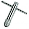 Tap wrench with reversible ratchet 5-12mm