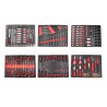 Instrumenti ratiņiem 236 gab. 6 paplātes Kroftools