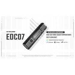 Nitecore EDC07 įkraunamas...