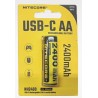 Nitecore NH2400 2400mAh USB-C įkraunama AA...