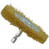Brass steel wire brush for drill, Ø75mm,...