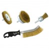 Tivoly Brass-Plated Steel Wood-Brushing Set 3...