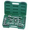 Inch 1/2 multi-head socket set SATA 22pcs.