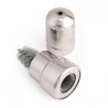 Brush for cleaning battery contacts