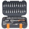 Socket set 1/4 46pcs.