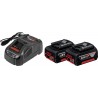 Pakrovėjas su akumuliatoriais 2x5.0Ah 18V BOSCH...