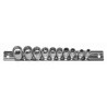 Multi-angle socket set 1/4 4-13mm ASTA