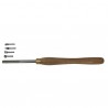 Wood lathe cutting tool with interchangeable...